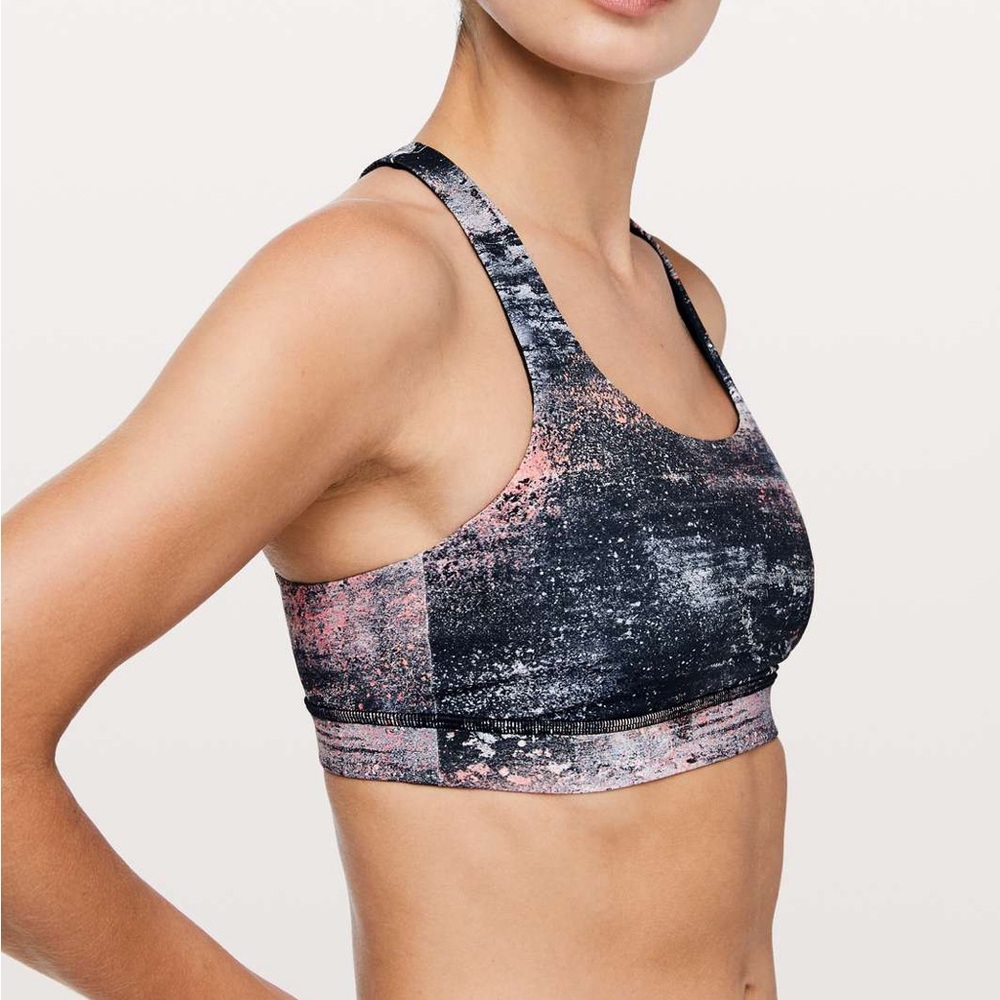 Lululemon Invigorate Bra
Azurite Poppy Coral Multi